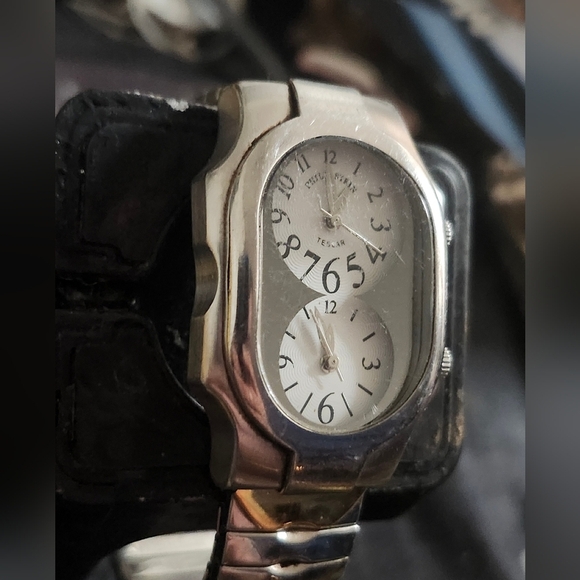 Rare vintage Philip Stein teslar dual time clock - Picture 3 of 11